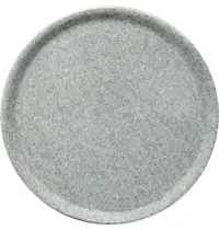 HENDI Pizza-/Pannenkoekenborden | GRANITE | Porselein | Grijs | 6 Stuks | Ø330x18(h)mm