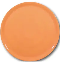 HENDI Pizza-/Pannenkoekenborden | SPECIALE | Porselein | Oranje | 6 Stuks | Ø330x18(h)mm