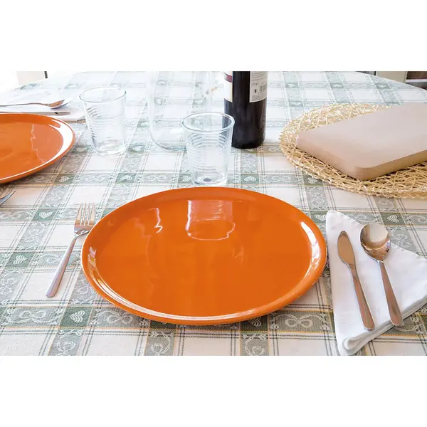 Pizza-/Pannenkoekenborden | SPECIALE | Porselein | Oranje | 6 Stuks | Ø330x18(h)mm