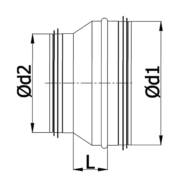 Spiro Safe Verloopstuk | Geperst | Diverse Maten (Ø80-630mm)