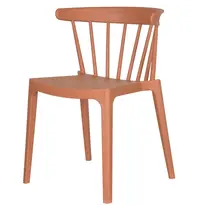 VEBA Stoel | WINDSON | Terracotta | Kunststof | Outdoor | Stapelbaar | 530x540x750(h)mm 