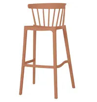 VEBA Barkruk | WINDSON | Terracotta | Kunststof | Outdoor | Stapelbaar | 530x550x1030(h)mm