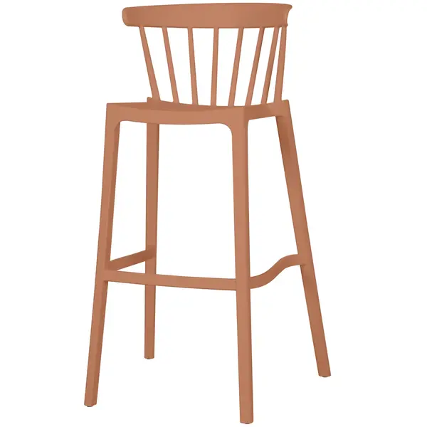 Barkruk | WINDSON | Terracotta | Kunststof | Outdoor | Stapelbaar | 530x550x1030(h)mm