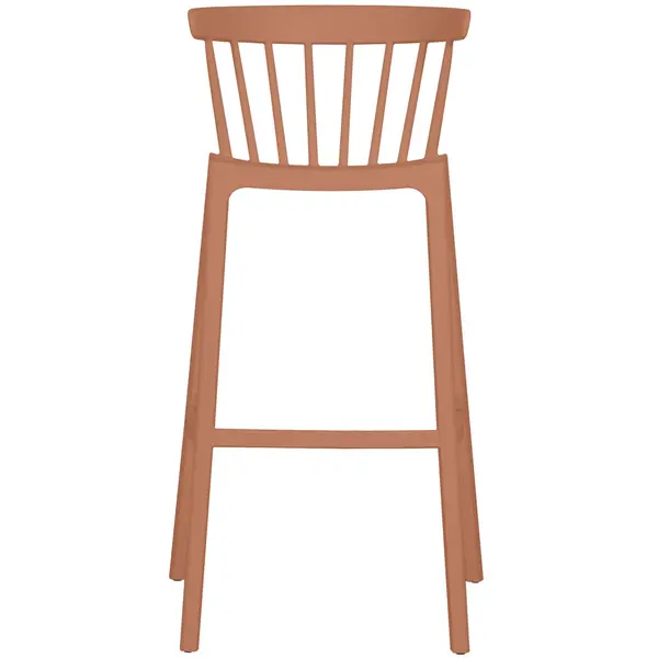 Barkruk | WINDSON | Terracotta | Kunststof | Outdoor | Stapelbaar | 530x550x1030(h)mm