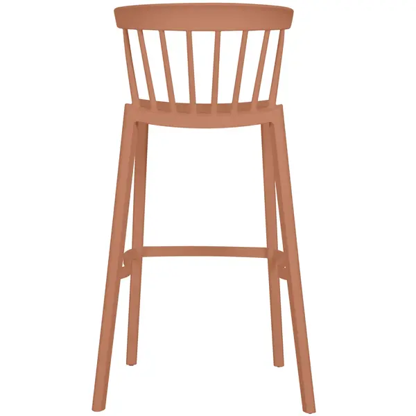 Barkruk | WINDSON | Terracotta | Kunststof | Outdoor | Stapelbaar | 530x550x1030(h)mm