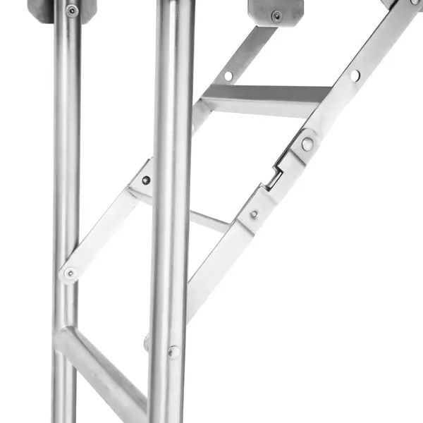 Inklapbare Werktafel | RVS | In-/Outdoor | Optioneel Bodemschap | 1830x760x780(h)mm