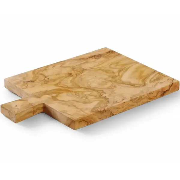 Snij-/Serveerplank | Olijfhout | Antibacterieel | 340x230x22(h)mm