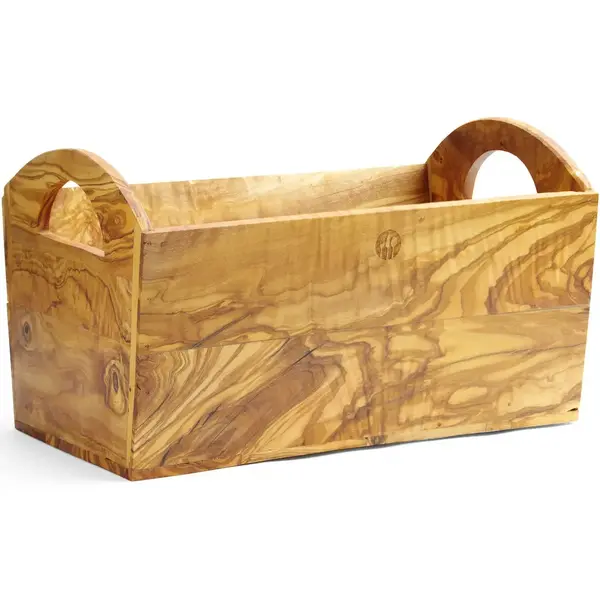 Brooddoos | Olijfhout | 245x198x194(h)mm