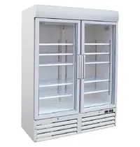Gastro-Inox Koelkast | 1200L | Wit | +2°C/+8°C | Geforceerd | Draaideuren | Wielen | 1370x720x2095(h)mm 