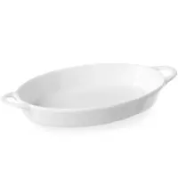 HENDI Serveerschalen | Porselein | Wit | 19cl | 6 Stuks | 200x107x30(h)mm