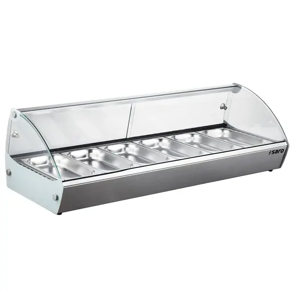 Warmhoudvitrine | RVS | MARIE 6 68L | 230V | 6x 1/3 GN | 1127x420x336(h)mm