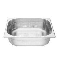 Vogue GN-Bak | RVS | 1/2 GN | Hoogte 100mm | Geperforeerd | 325x265x100(h)mm