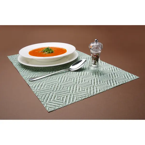 Placemats | Kunststof | Groen | 6 Stuks | 450x300mm