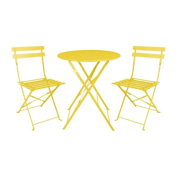 Inklapbare Stoelen | PERTH | Staal | Yellow | In-/Outdoor | 2 Stuks | 385x450x800(h)mm