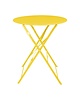 Bolero Inklapbare Tafel | PERTH | Staal | Geel | In-/Outdoor | Ø600x710(h)mm 