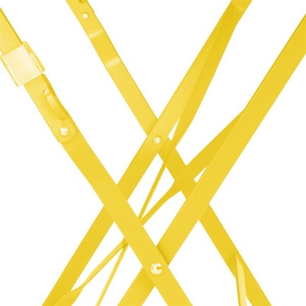Inklapbare Tafel | PERTH | Staal | Geel | In-/Outdoor | 600x600x710(h)mm