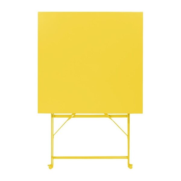 Inklapbare Tafel | PERTH | Staal | Geel | In-/Outdoor | 600x600x710(h)mm