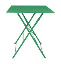 Bolero Inklapbare Tafel | PERTH | Staal | Bosgroen | In-/Outdoor | 600x600x710(h)mm 