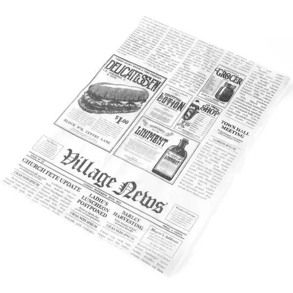 Vetvrij Papier | Krantenprint | 500 Stuks | 350x250mm