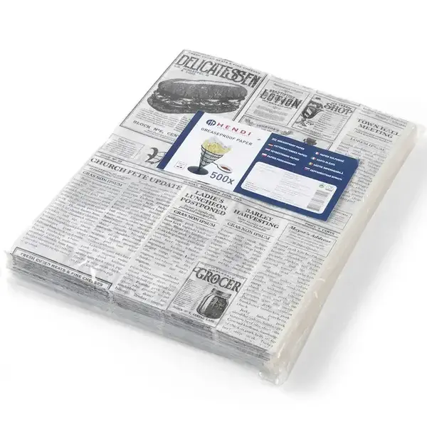 Vetvrij Papier | Krantenprint | 500 Stuks | 250x200mm