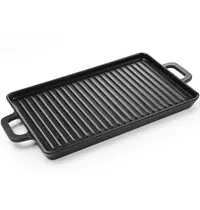 HENDI Serveergrillpan | Melamine | Zwart | Per Stuk | 320x162x20(h)mm