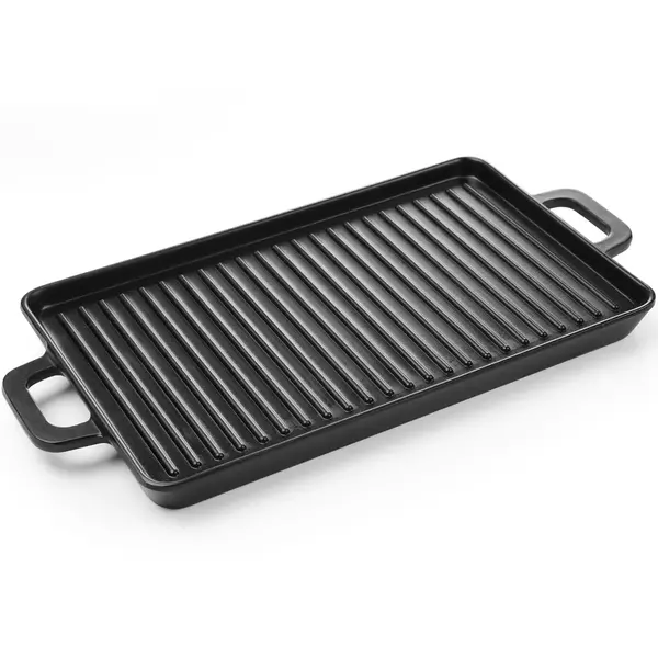 Serveergrillpan | Melamine | Zwart | Per Stuk | 320x162x20(h)mm