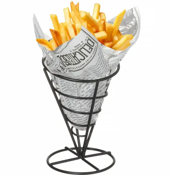 Frietzakhouder | Staal | Zwart | Per Stuk | Ø115x172(h)mm