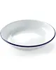 HENDI Diep Bord | Geëmailleerd Staal | Wit/Blauw | Per Stuk | Ø240mm 