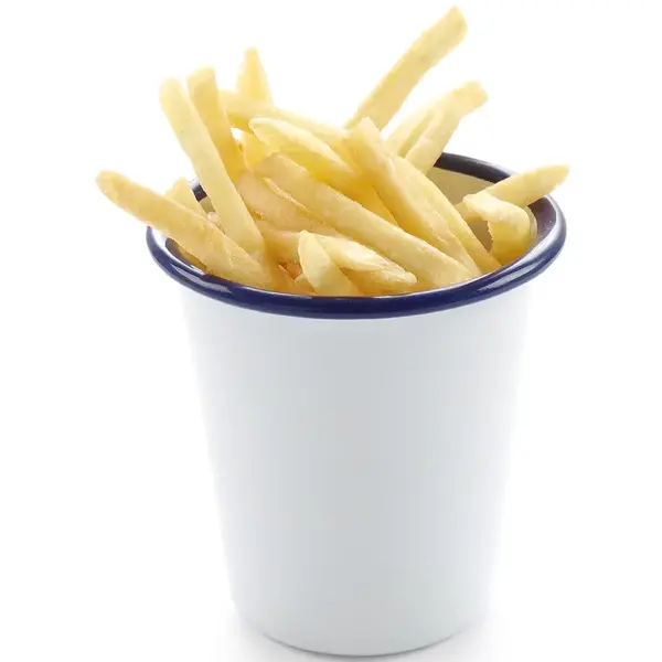 Beker | Geëmailleerd Staal | Wit/Blauw | 30cl | Per Stuk | Ø90x90(h)mm