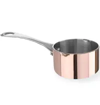 HENDI Serveerpannetje | Aluminium/Koper/RVS | 5cl | Per Stuk | Ø50x30(h)mm