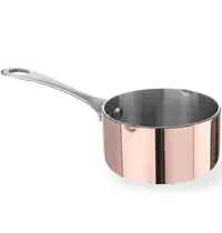 HENDI Serveerpannetje | Aluminium/Koper/RVS | 16cl | Per Stuk | Ø75x40(h)mm