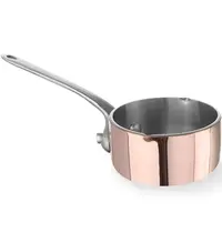 HENDI Serveerpannetje | Aluminium/Koper/RVS | 26cl | Per Stuk | Ø85x50(h)mm