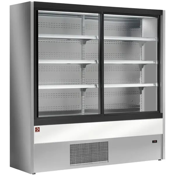 Wandkoeling | PADOVA | Grijs/Wit | 0°C/+2°C | Geforceerd | Schuifdeuren | 1000x570x2000(h)mm