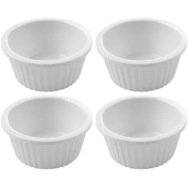 Ramekins | Melamine | Wit | 3.5cl | 4 Stuks | Ø60x25(h)mm
