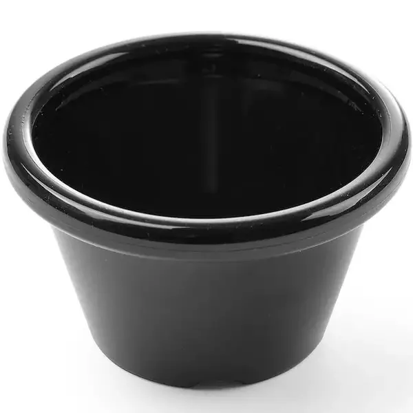 Ramekins | Kunststof | Zwart | 4.5cl | 12 Stuks | Ø60x35(h)mm