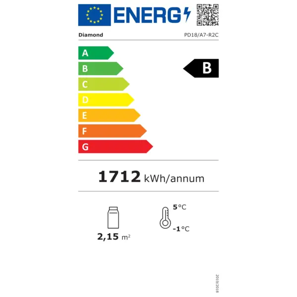 Wandkoeling | PADOVA | Grijs/Wit | 0°C/+2°C | Geforceerd | Schuifdeuren | 1800x570x2000(h)mm