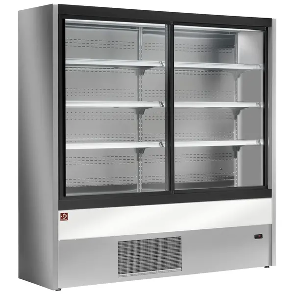 Wandkoeling | PADOVA | Grijs/Wit | 0°C/+2°C | Geforceerd | Schuifdeuren | 2000x570x2000(h)mm