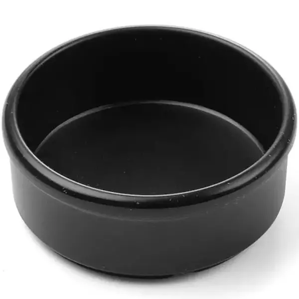 Dipschaaltjes | Melamine | Zwart | 3 Stuks | Ø80x30(h)mm