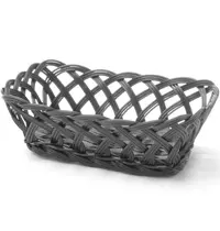 HENDI Brood-/Fruitmand | Kunststof | Zwart | 225x150x65(h)mm 