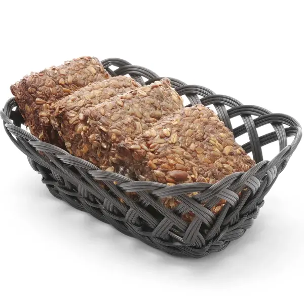 Brood-/Fruitmand | Kunststof | Zwart | 225x150x65(h)mm