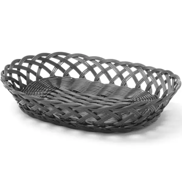 Brood-/Fruitmand | Kunststof | Zwart | 320x230x55(h)mm