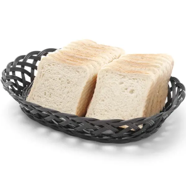 Brood-/Fruitmand | Kunststof | Zwart | 320x230x55(h)mm