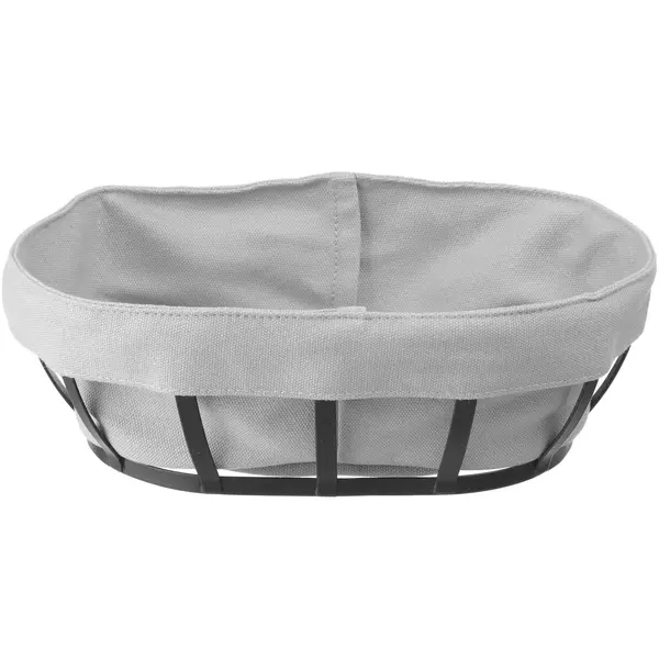 Broodmand | Zwart/Grijs | Met Zak | 250x160x75(h)mm