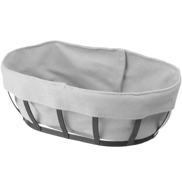 Broodmand | Zwart/Grijs | Met Zak | 250x160x75(h)mm