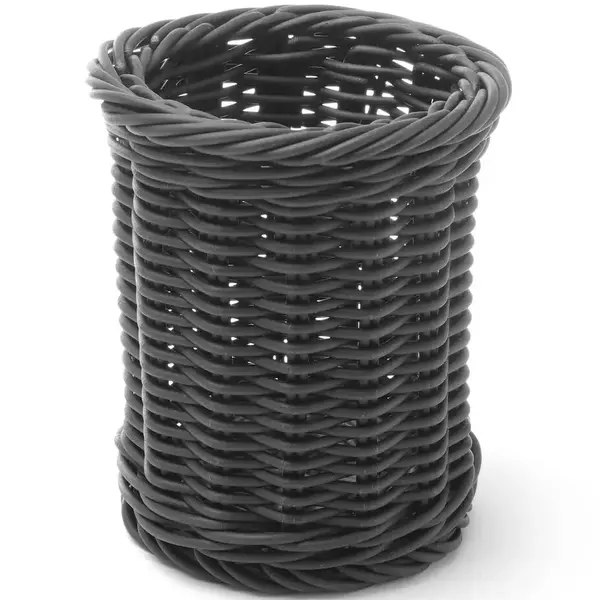 Bestekmand | Kunststof | Zwart | Ø100x120(h)mm