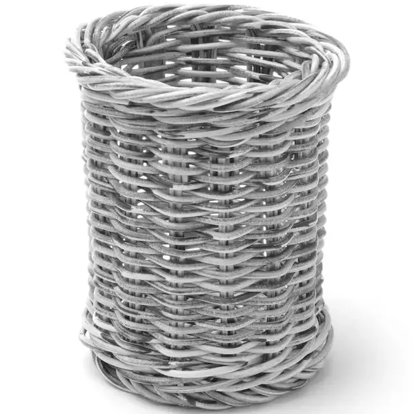 Bestekmand | Kunststof | Lichtgrijs | Ø100x120(h)mm