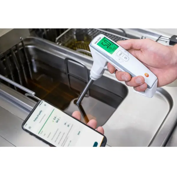 Frituurolie Testset | HACCP | Kwaliteit & Temperatuur | Bluetooth + App | 340x60x270(h)mm