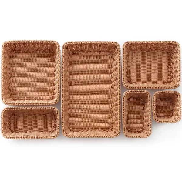 Broodmand | Kunststof | Bruin | 1/3 GN | 325x176x65(h)mm