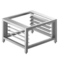SMEG Onderstel | ALFA | RVS | 4 Niveaus (EN/GN) | Optioneel Wielen | 800x800x504(h)mm