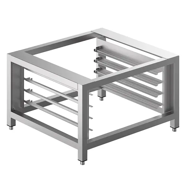 Onderstel | ALFA | RVS | 4 Niveaus (EN/GN) | Optioneel Wielen | 800x800x504(h)mm